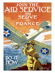 World War I Recruiting Poster "Join the Air Service"